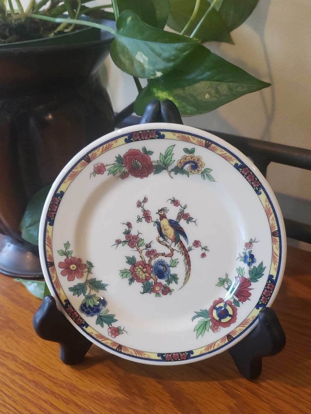 Vtg Old Ivory Syracuse China- Bird Of Paradise Plate - 6 1/4" Diameter